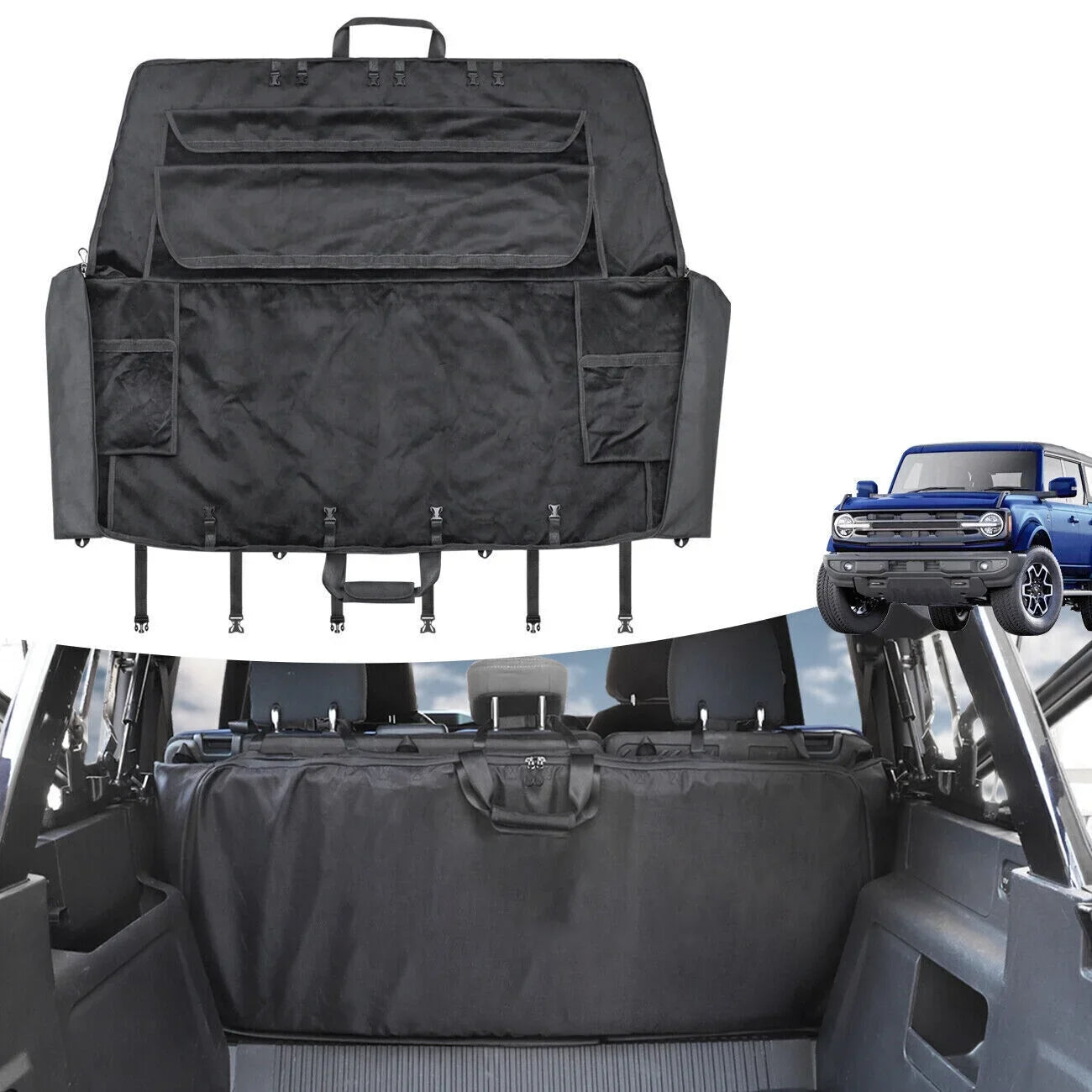 Sizeoft Top Window Sizetorage Bag for 2021 2022 Ford Bronco Accessories 600D Organizer