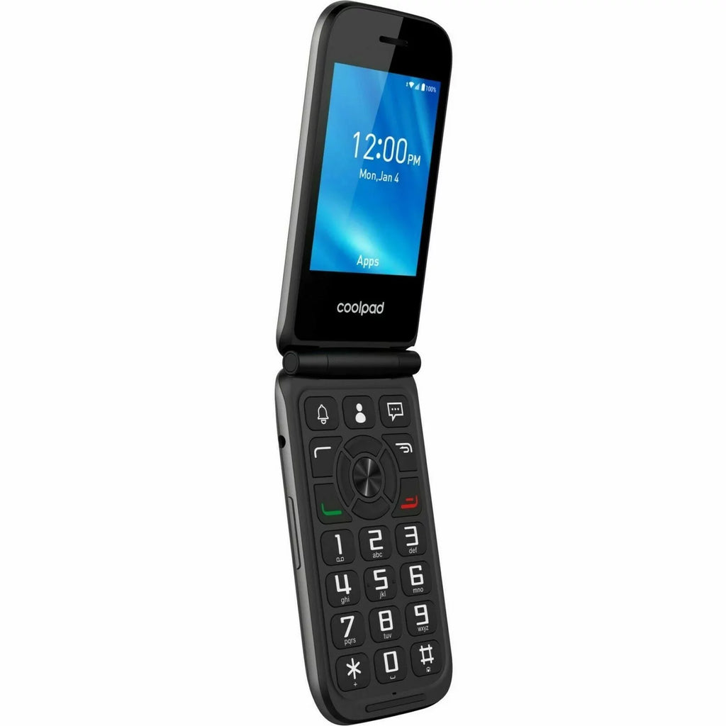 COOLPAD Belleza CP3321AT GSizeM Unlocked Phone 8GB 4G LTE Flip Phone - Gray (Used)