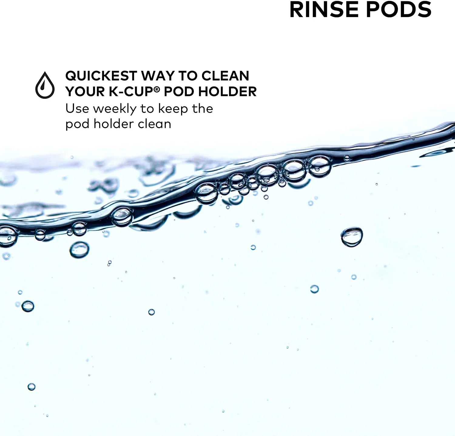 Keurig Rinse Pods, Reduces Flavor Carry Over, Compatible with Keurig Classic/1.0 & 2.0 K-Cup Pod Coffee Makers, 10 Count (Pack of 6)