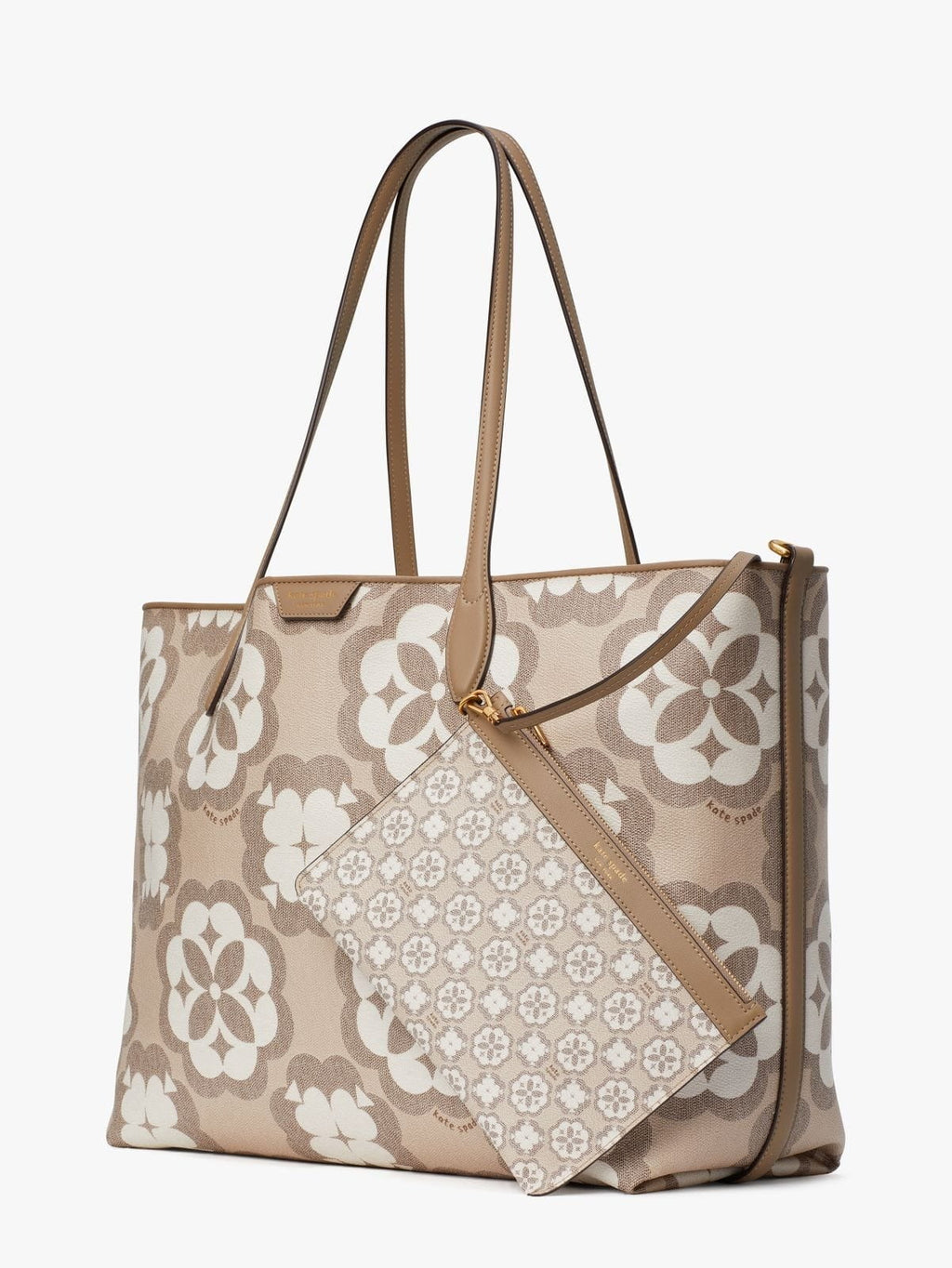 Sizepade Flower Monogram Sizeutton Large Tote