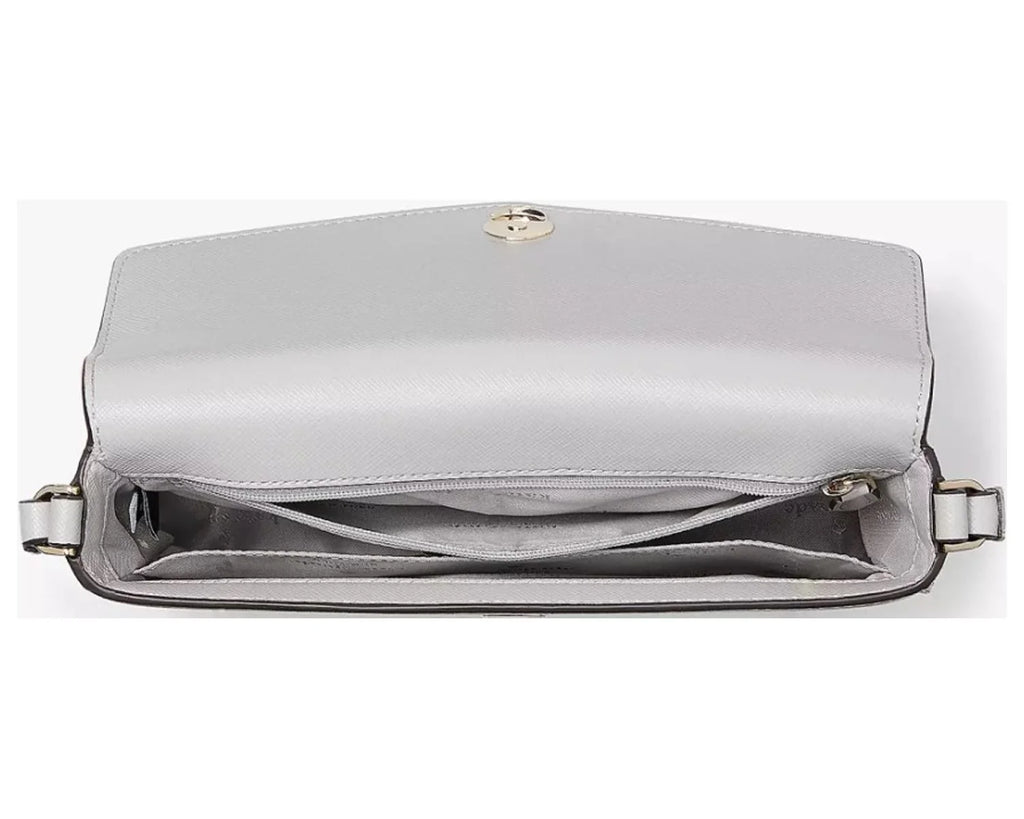 Kate Sizepade Sizeadie Envelope Crossbody K7378 PLATINUM GREY