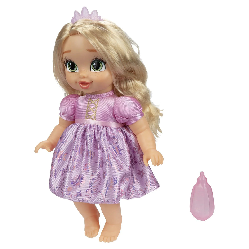 Disney Princess Deluxe 8 inch Rapunzel Baby Doll Includes Tiara and Bottle for Children Ages 2+