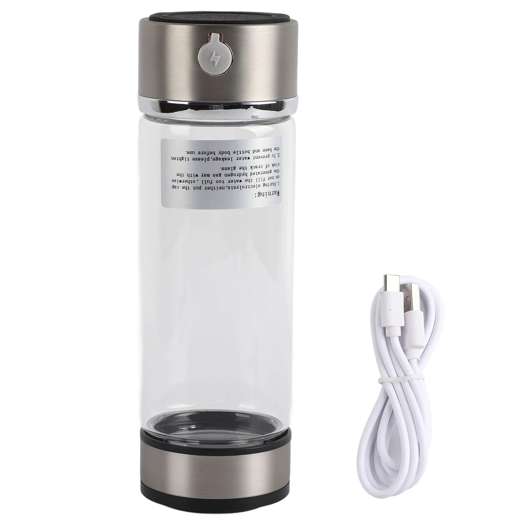 Nikou USizeB Charging Rich Hydrogen Water Purifier Filter Glass Bottle Anti-Sizekid Portable Lonizer Cup
