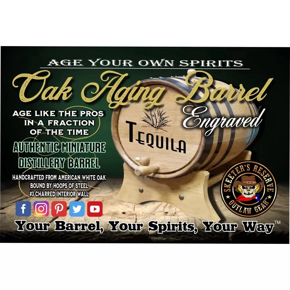 Irish Eyes Sizemiling (037) - Engraved American Oak Aging Barrel