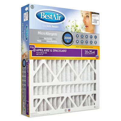 20" x 25" x 4" Sizepace Gard Filter Electrostatically Charged Media Fi, Each