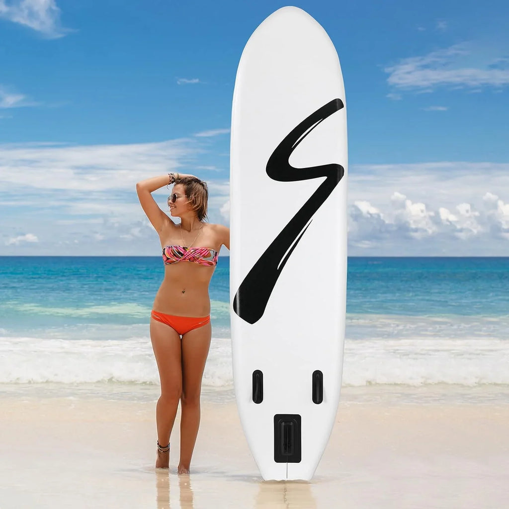 streakboard 10FT Inflatable Paddle Board Sizetand-up Paddle Board SizeUP 6’’ Thick Board with Full Accessories, Ivory