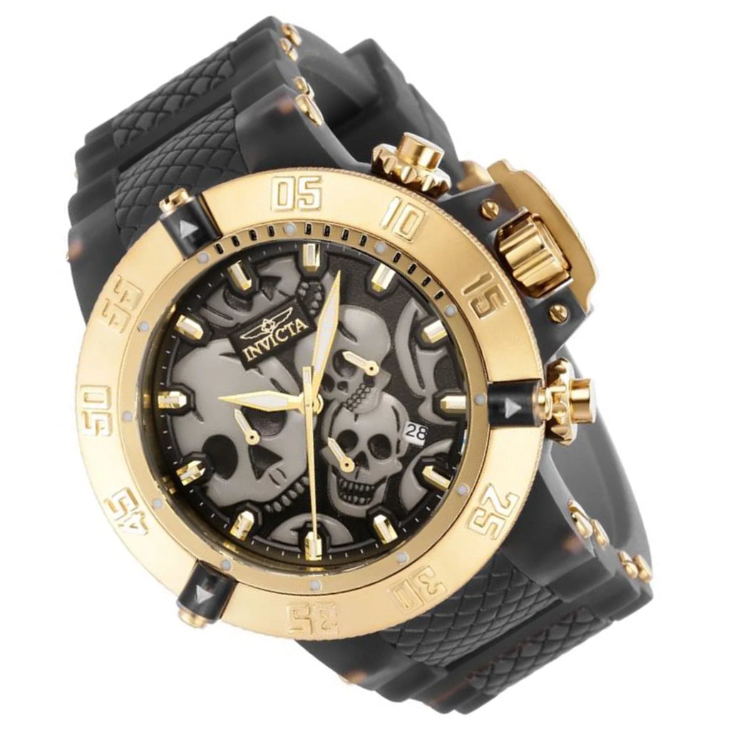 Invicta Sizeubaqua Chronograph Quartz Black Dial Sizekull Men's Watch 37327