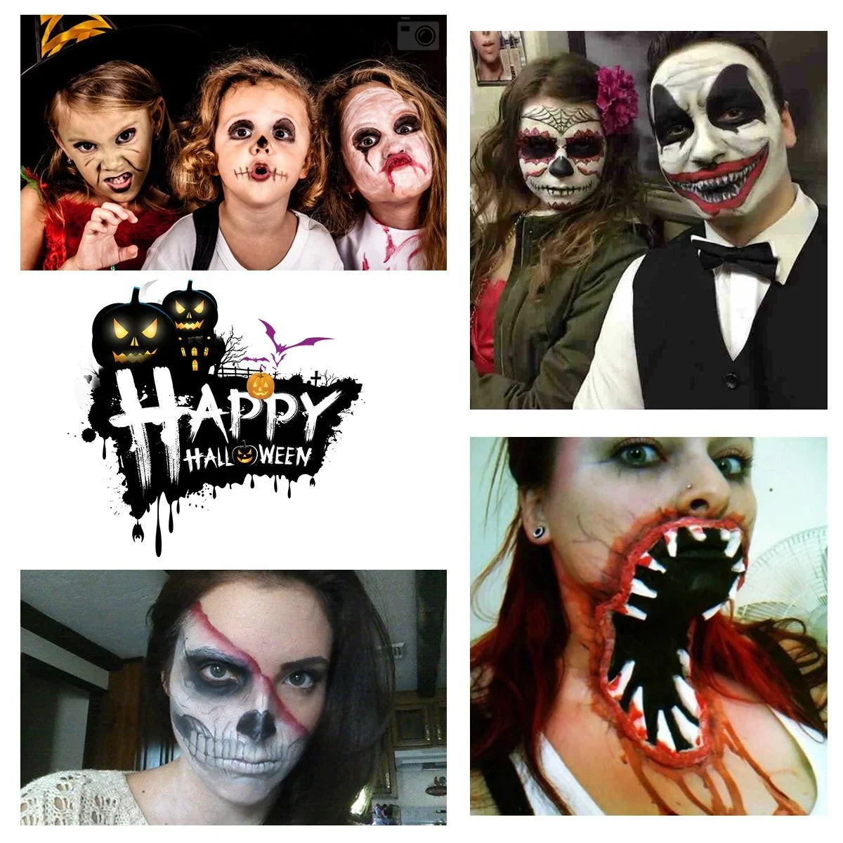 PBPBOX Halloween Makeup Face Paint Kit for Zombie Vampire