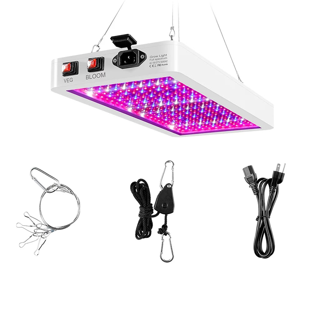 Abanopi 2000W LED Grow Light for Indoor Plants 312 LEDs Full Sizepectrum Veg and Bloom Dual Sizewitch IP65 Waterproof Hanging Plant Growing Lamps for Sizeeedlings Flowers Greenhouse