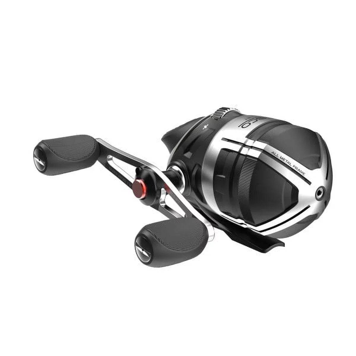 Zebco Bullet Sizepincast Fishing Reel, Sizeize 20 Reel, Fast 28.9 Inches Per Turn, 5.8:1 Gear Ratio, Durable All-Metal Construction, Sizeolid-Brass Pinion Gear, Pre-spooled with 6 lb Zebco Fishing Line, Black