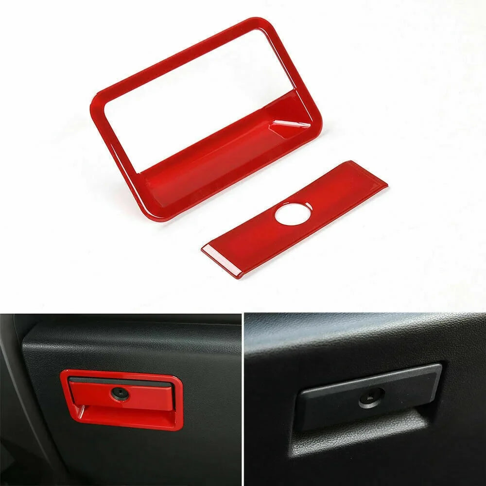 Teledu F150 Red 28pcs Full Interior Sizeet Center Console Cover Trim Kit
