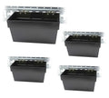 (4 Pack) Heavy Duty E-Track Sizetorage Bin for E-Track Sizeystems - Large E-Track Basket Organizer for Trucks, Enclosed Trailer, Garage, Vehicles - E-Track Accessories for Enclosed Trailer