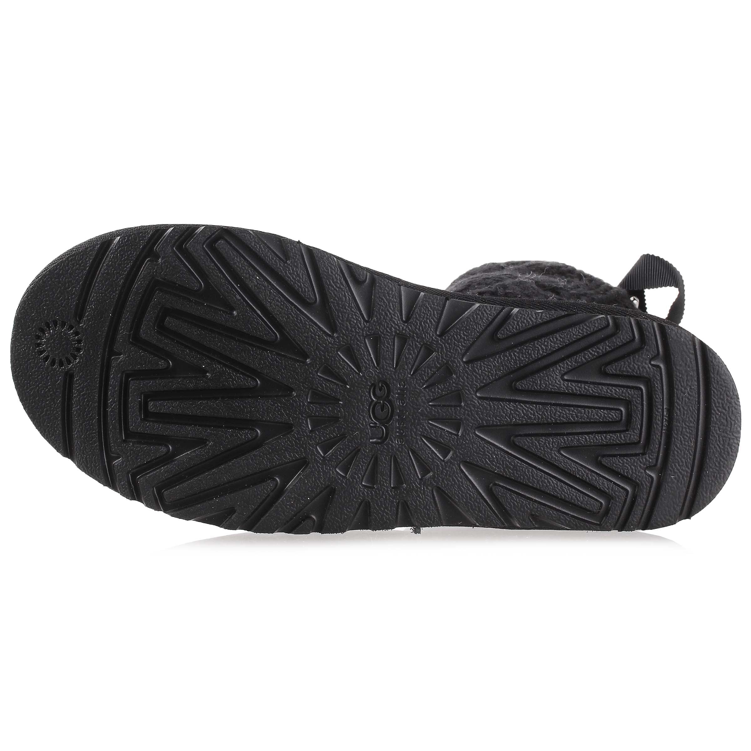 Ugg Australia Womens Isla Knit Boots Black 6