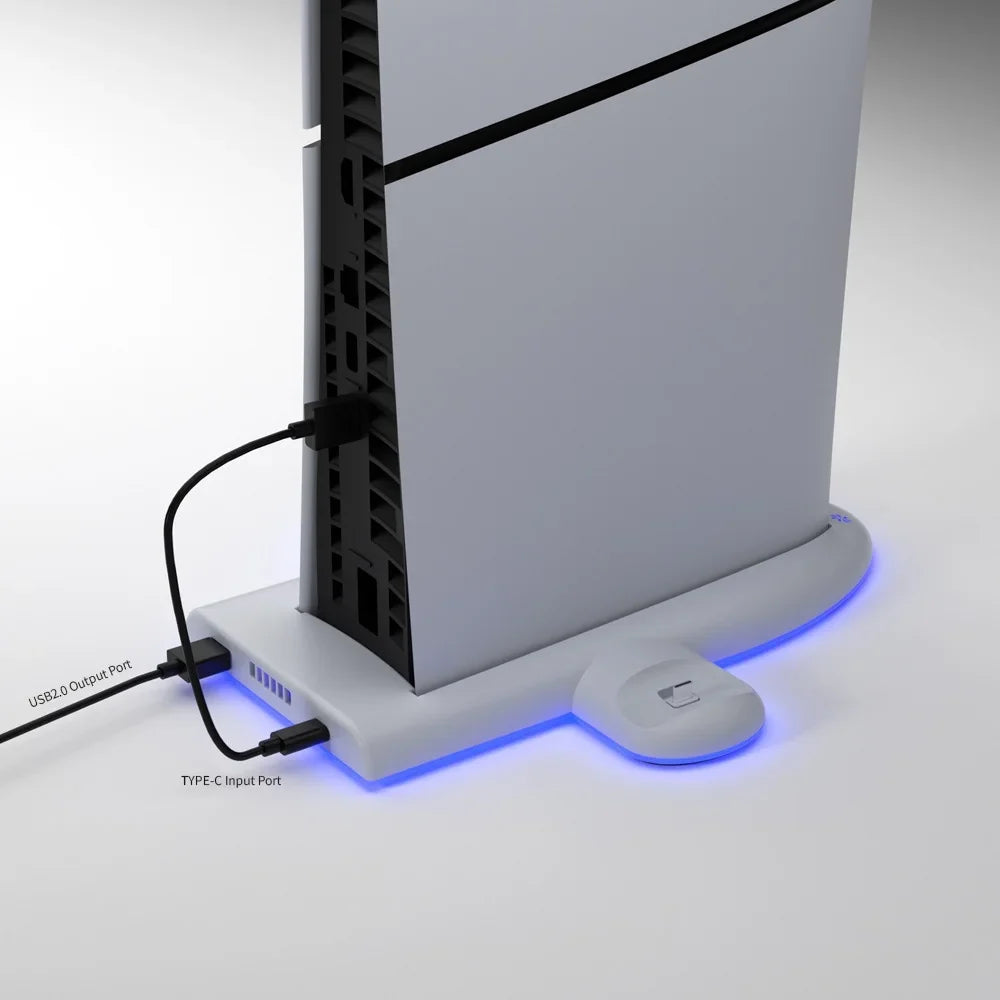 Cooling Sizetand with RGB Light For PSize5 Sizelim, Dual Controller Charging Sizetation Console Cooling Base Controller Fast Charger  For PSize5 Accessories