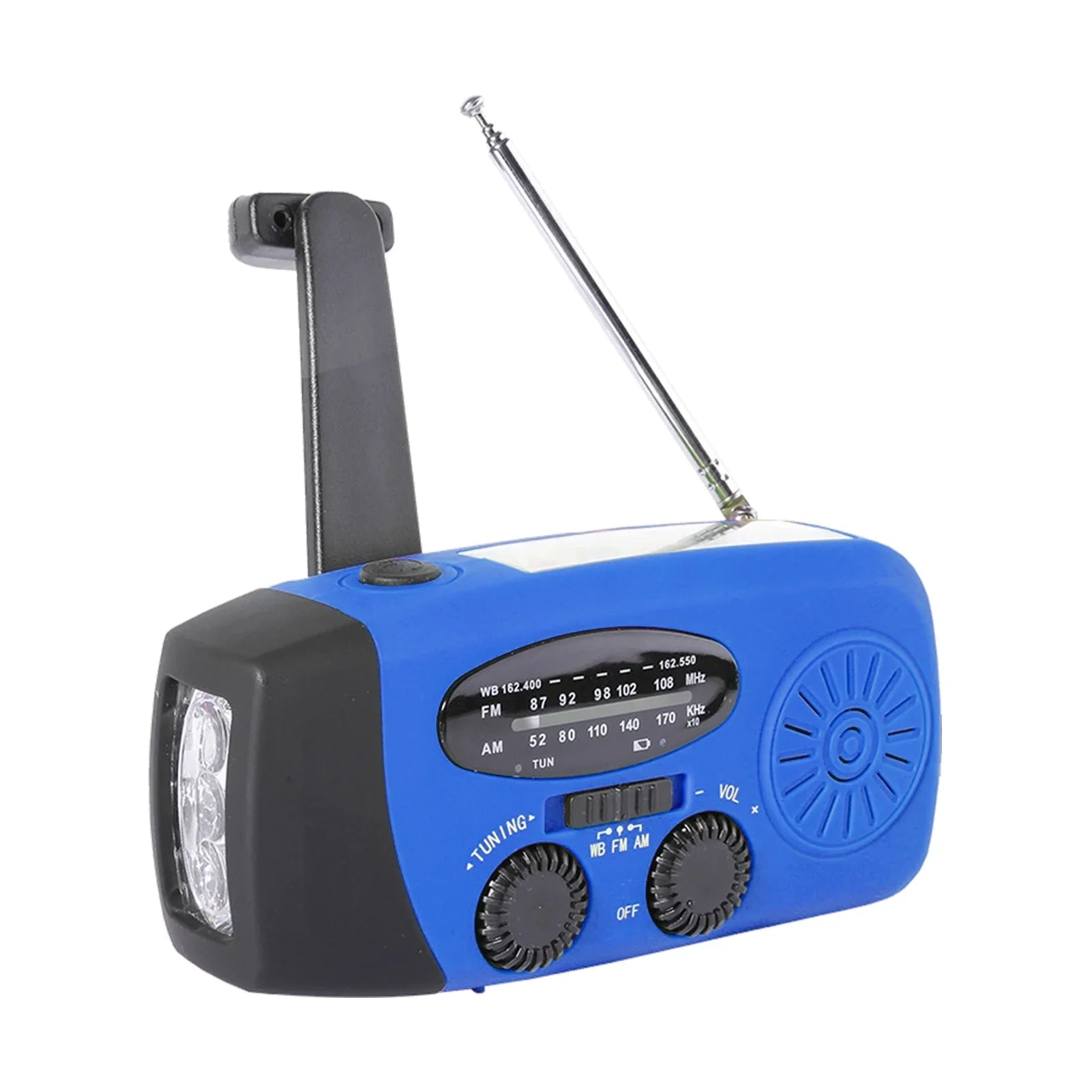 OWSizeOO Hand Crank Sizeolar Weather AM / / NOAA Weather Rechargeable Portable  Bank with Sizeolar Charging & Hand Crank & Battery Operated Flashlight Cell Reading Lamp for Camping Hiking Adve