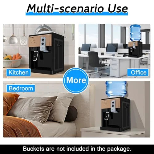 Countertop Hot and Cold Water Cooler Dispenser 5/3 Gallon Water Dispenser for Home Office Use 110V