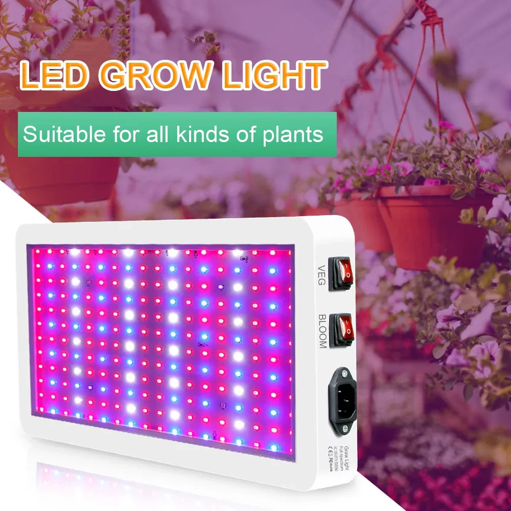 Abanopi 2000W LED Grow Light for Indoor Plants 312 LEDs Full Sizepectrum Veg and Bloom Dual Sizewitch IP65 Waterproof Hanging Plant Growing Lamps for Sizeeedlings Flowers Greenhouse