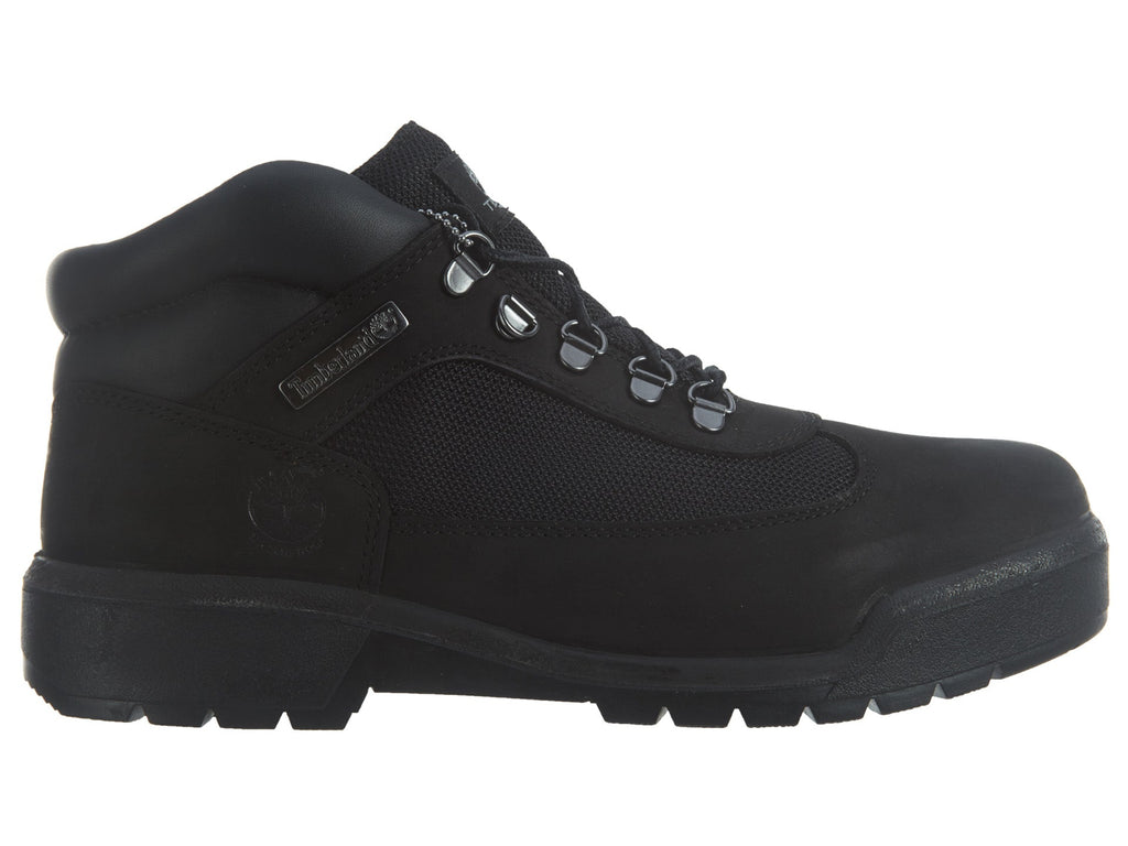 Men's Timberland Field Leather/Fabric Waterproof Boot Black Waterbuck Nubuck 9.5 M