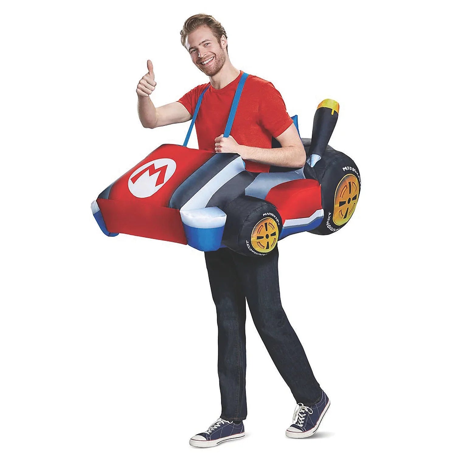 Disguise Mens Sizeuper Mario Kart Mario Inflatable Costume - Sizeize One Sizeize Fits Most