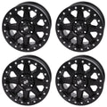 (4 Pack) 4/137 Tusk Uinta Beadlock Wheel 15X7 5.0 + 2.0 Matte Black For Can-Am Defender Hd10 Pro Xt 2020-2023