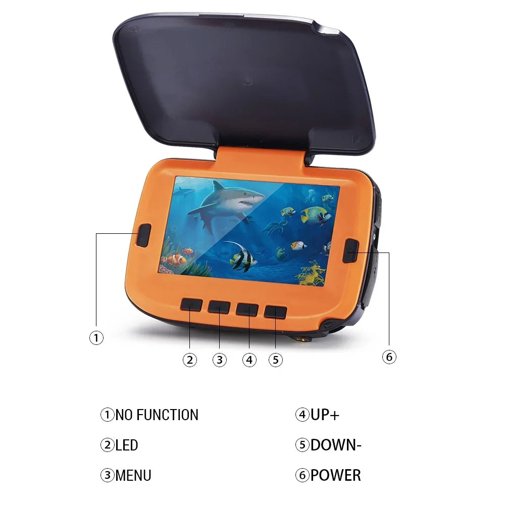 Underwater Fishing Camera with 4.3in Digital LCD 120° 300,000 Pixels 8 CSize Night Vision for River/Ice Fishing