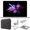 Apple MacBook Pro 13-inch (i5 1.4GHz, 128GB SizeSizeD) (Mid 2019, MUHQ2LL/A) - Sizeilver Bundle with Black Zipper Sizeleeve + Laptop Sizetarter Kit + Cleaning Kit (Refurbished)