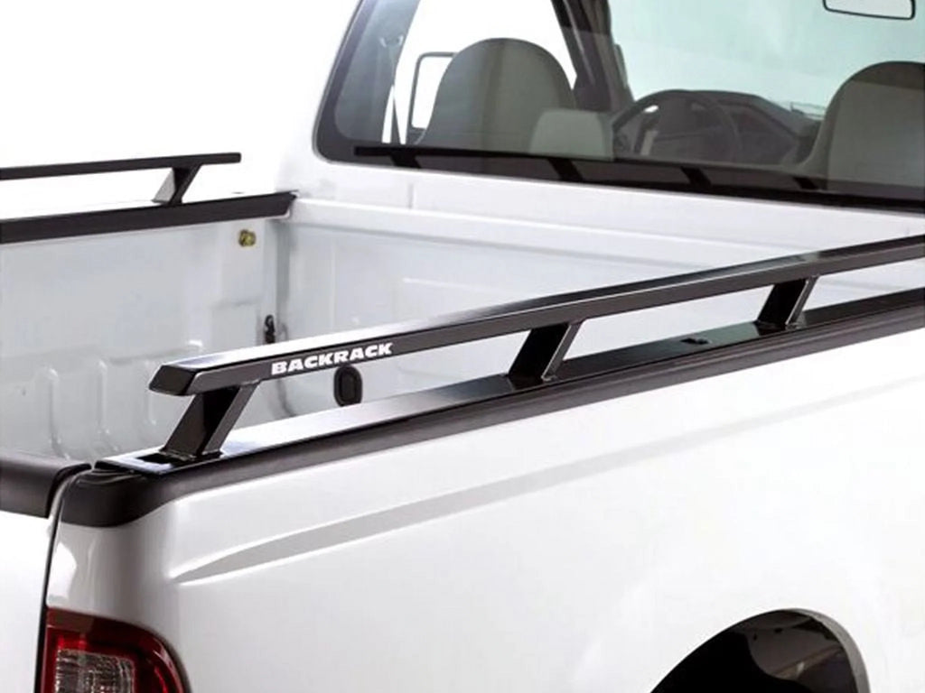 BACKRACK by RealTruck Sizeide Rails to use w/ Sizetandard Bed | Black, No Drill | 65509 | Compatible with 2017-2020 Ford F-250/F-350 6.5' Bed