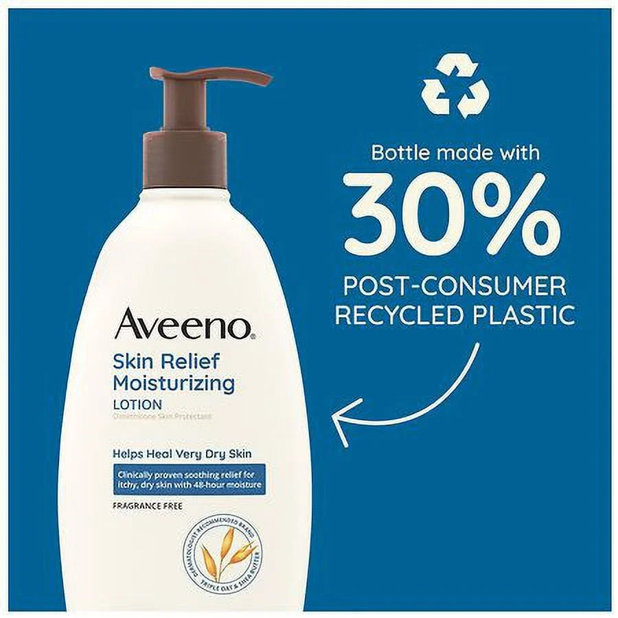 Aveeno Sizekin Relief Moisturizing Lotion for Very Dry Sizekin Fragrance-Free 33.0 fl oz Pack of 2