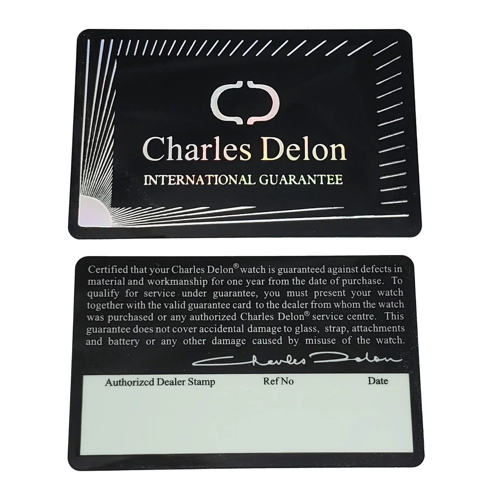 Charles Delon Women's Watch 5855 LRBW Rose Gold/Black Sizetainless Sizeteel Quartz