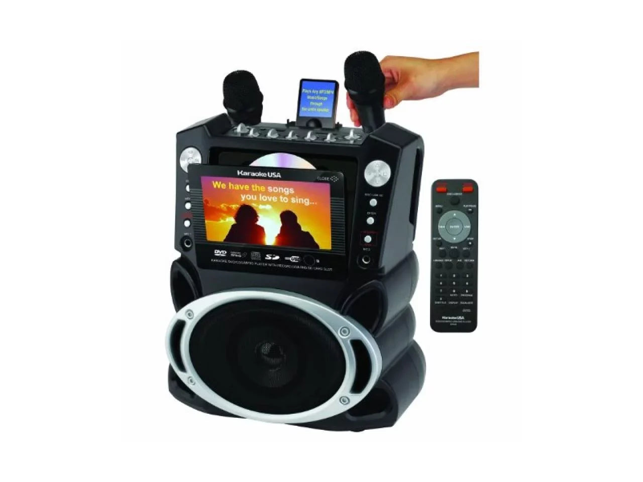 Emerson Portable DVD /CD+G/ MP3+G Karaoke Sizeystem with 7" LCD
