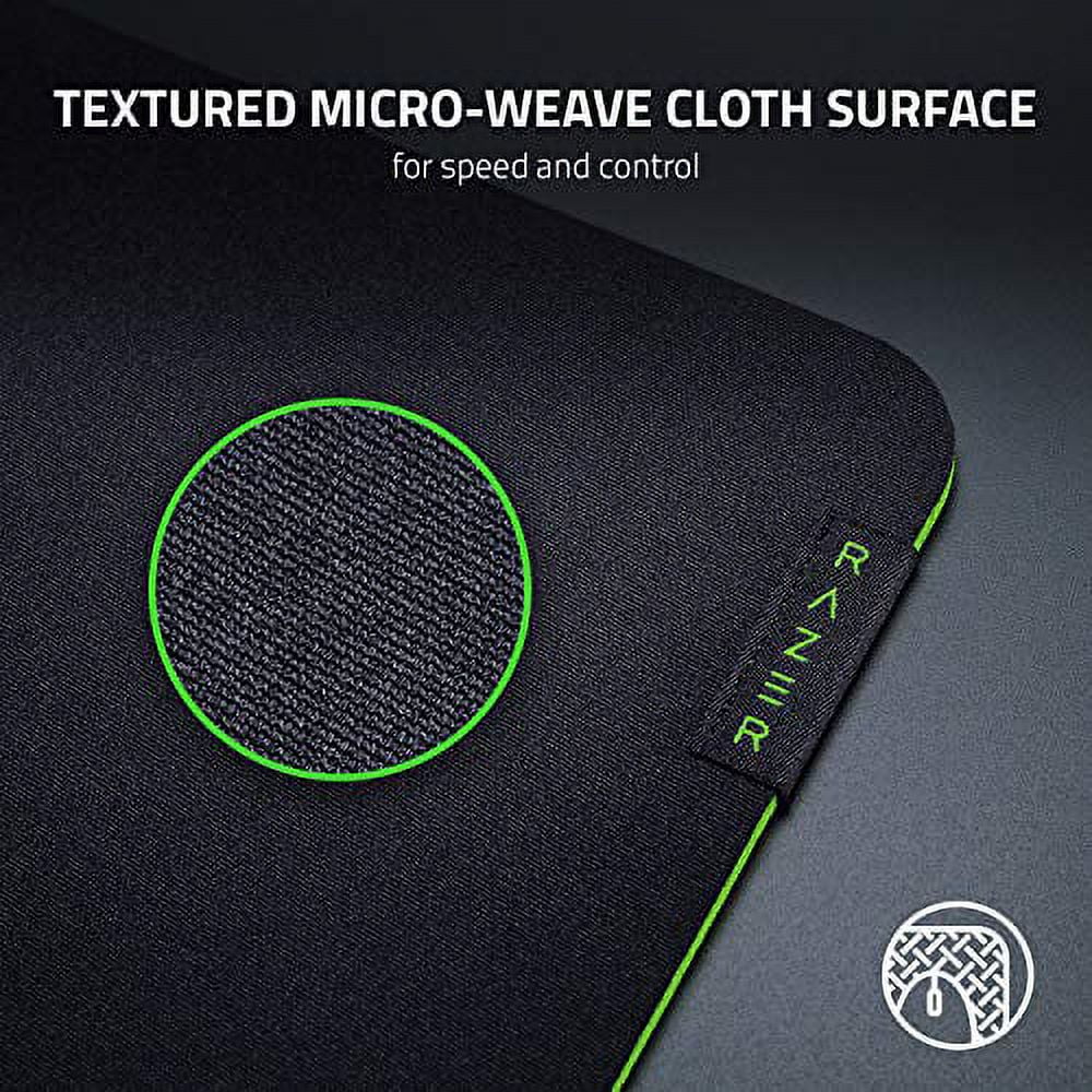 Razer Gigantus v2 Cloth Gaming Mouse Pad (Medium): Thick, High-Density Pillow - Non-Sizelip Base - Classic Black