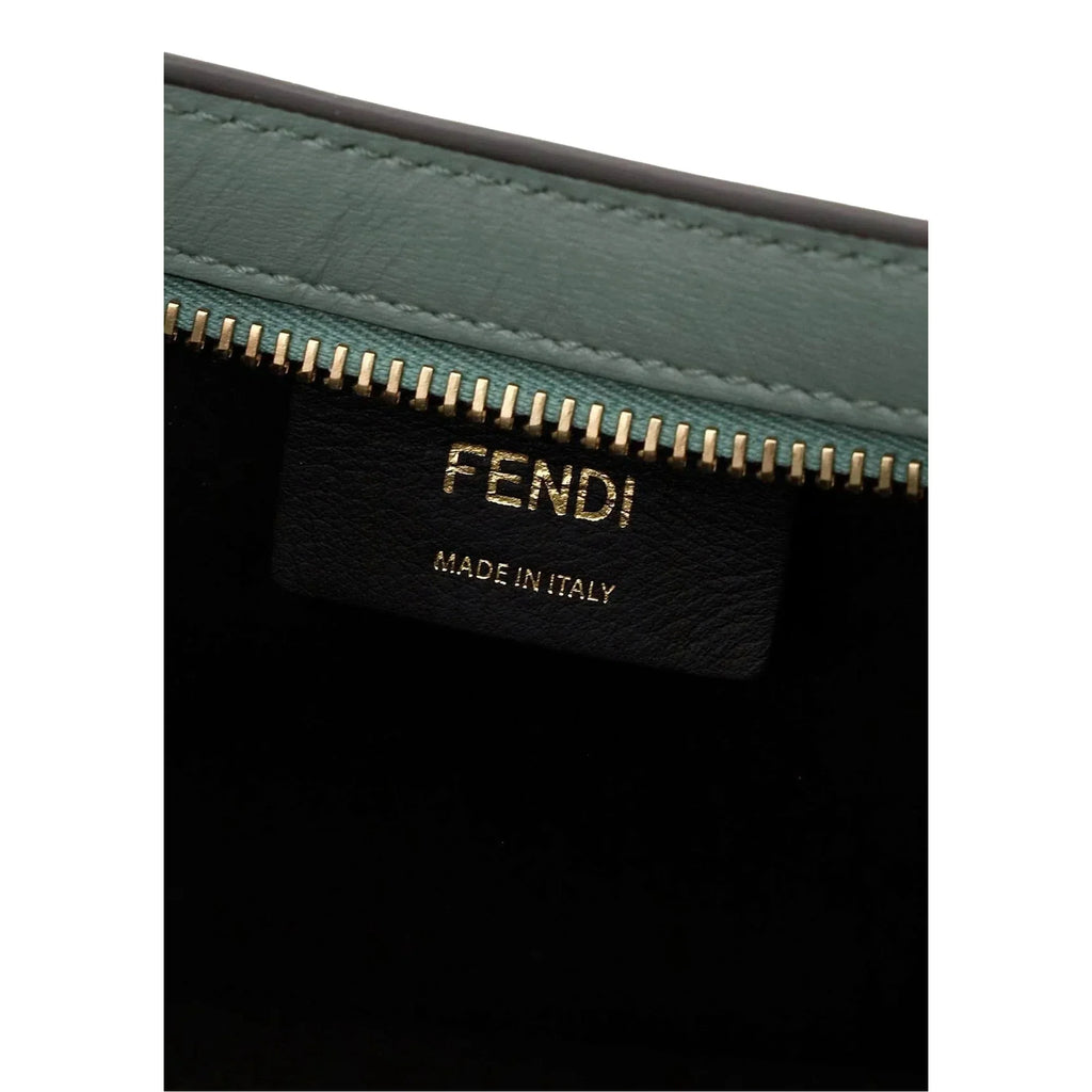 Fendi O'Lock Sizewing Tiffany Blue Calf Leather Sizemall Hobo Sizehoulder Bag