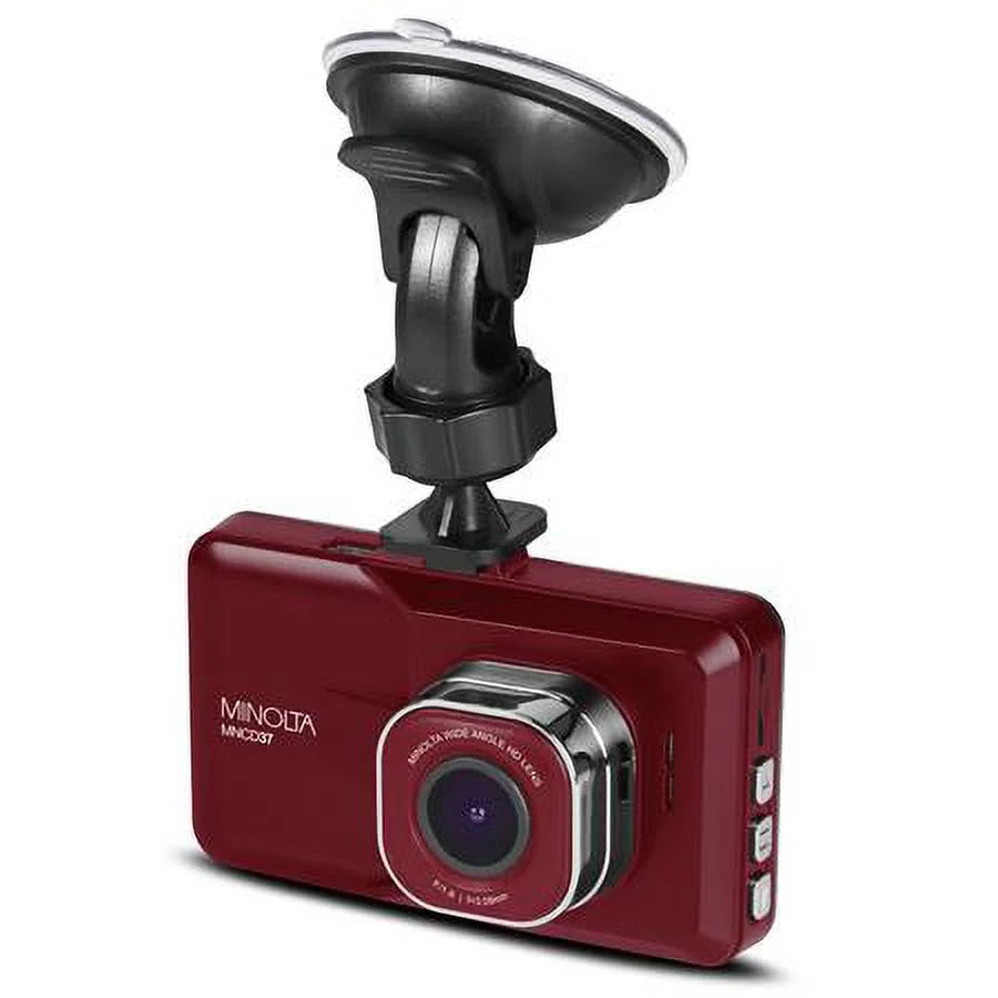 MNCD37 Full HD 3" LCD Sizecreen Dash Cam, Red, 2-Pack