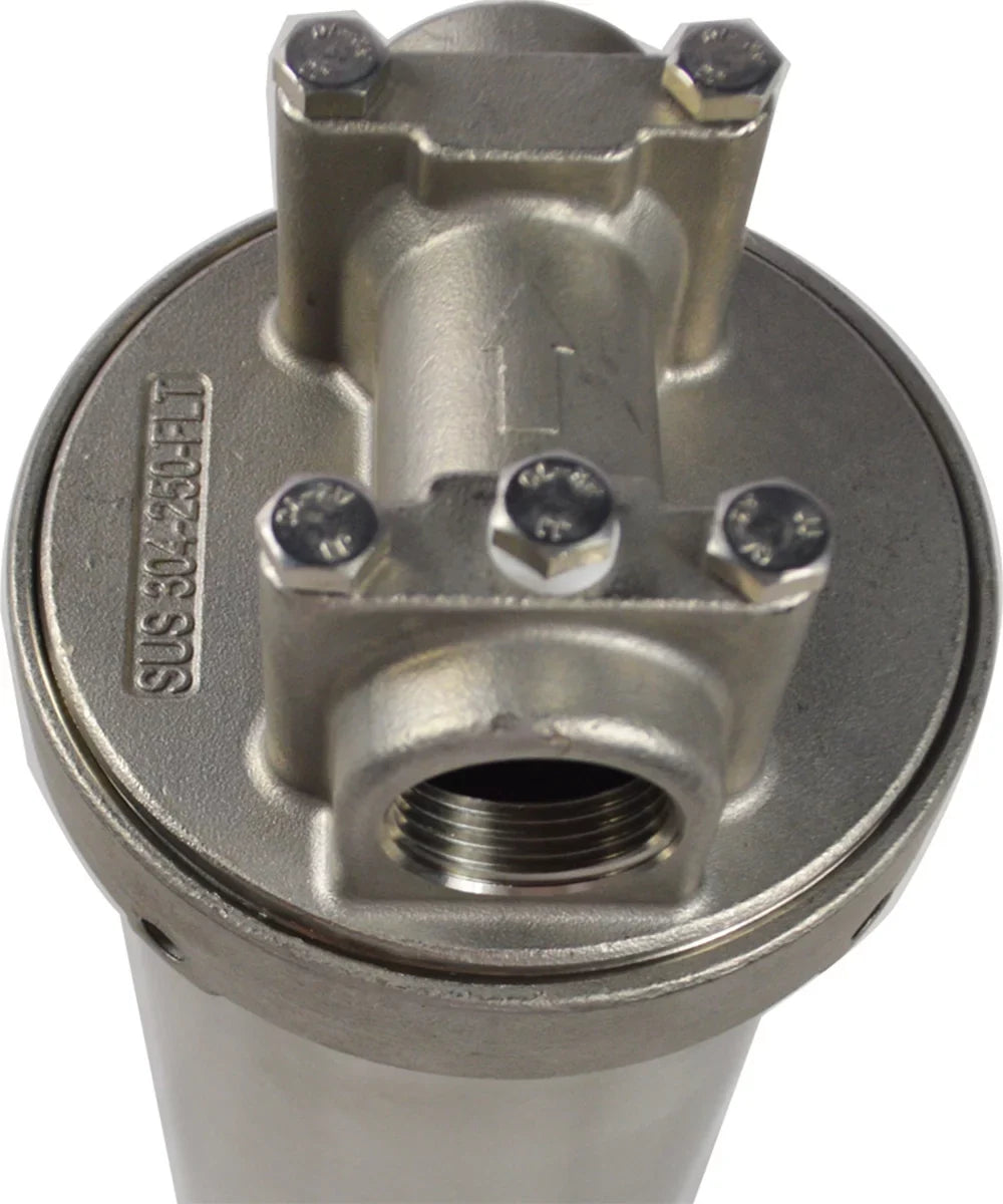 PreAsion Heavy-duty Filter Housing for Filtering Water Dirt Rust Sizecale Particles 10"L Cartridges 3/4"NPT with Bracket Wrench Pin