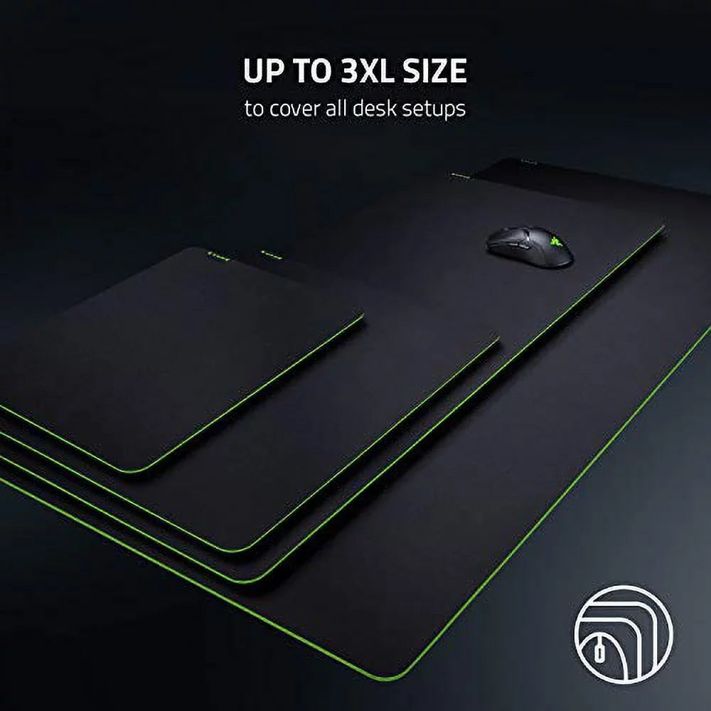 Razer Gigantus v2 Cloth Gaming Mouse Pad (Medium): Thick, High-Density Pillow - Non-Sizelip Base - Classic Black