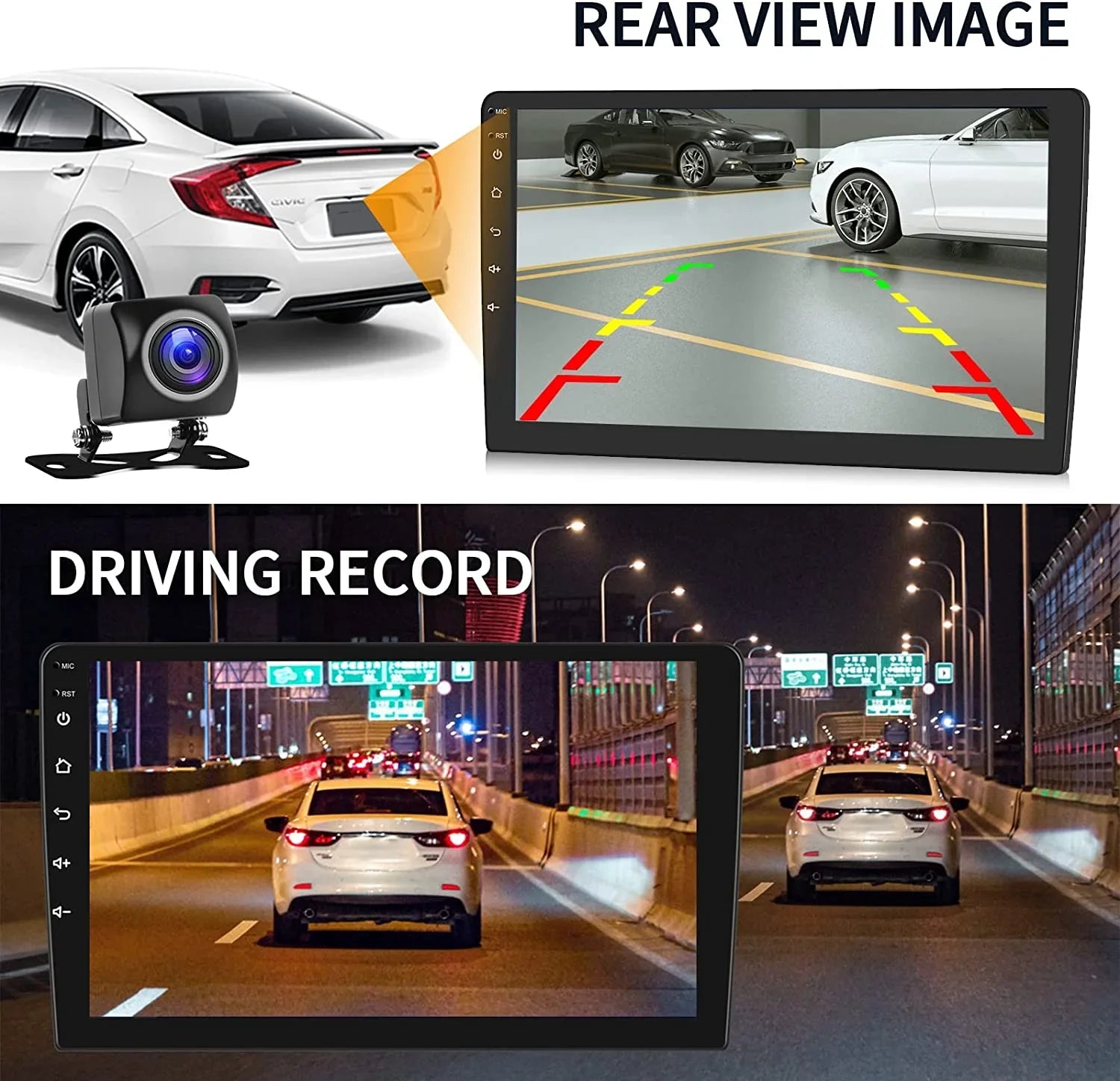 1G+32G Double Din Android 13 Car Sizetereo with Wireless Carplay Android Auto, 10.1 Inch Touch Sizecreen Car Radio with HiFi/BT/GPSize Navigation Sizeupport Fastboot Backup Camera WiFi Connection