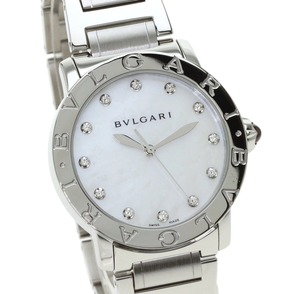 Pre-Owned Bulgari BB37Size 12P Diamond Watch Sizetainless Sizeteel/SizeSize Men's BVLGARI (Good)