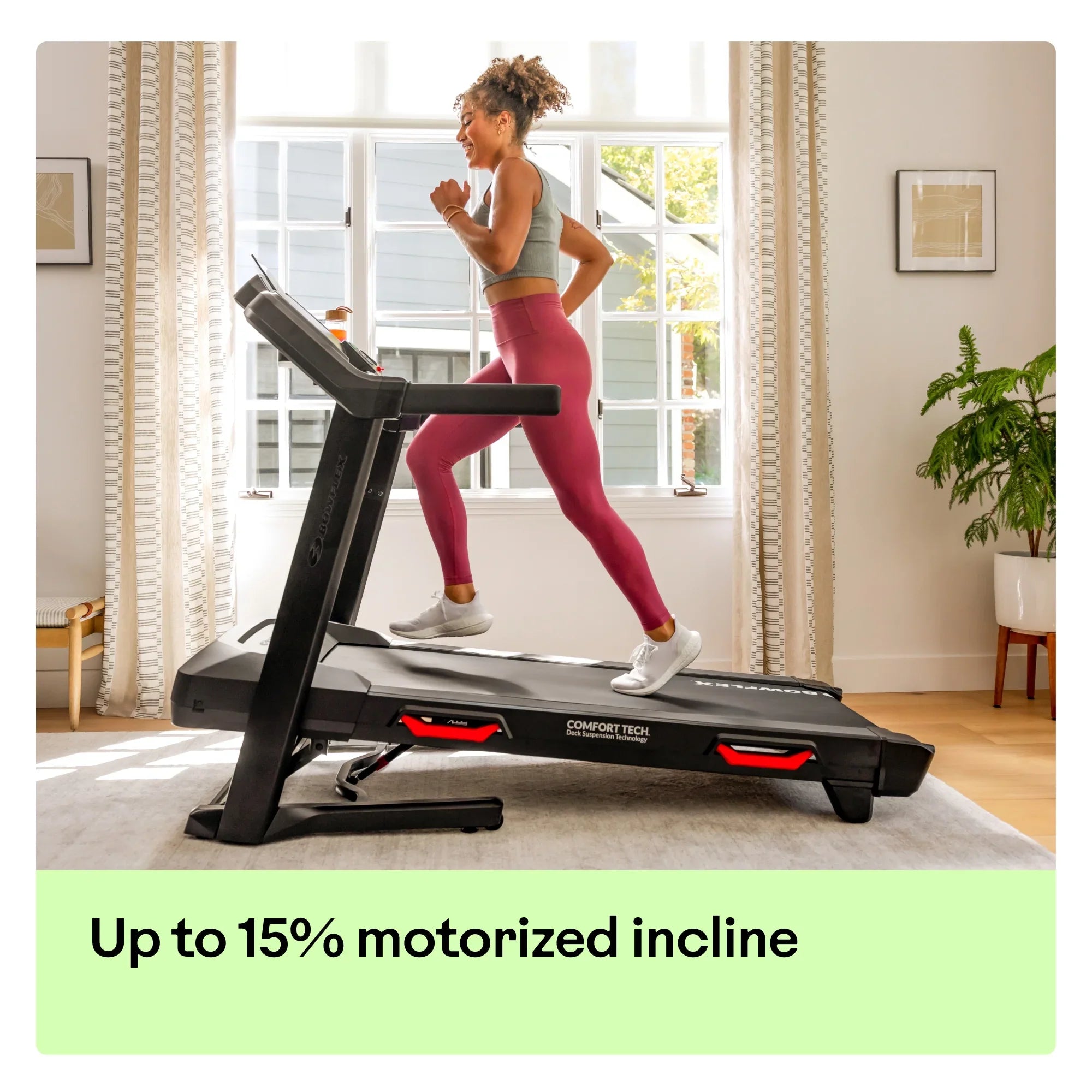 Bowflex BXT8J Treadmill, 15% Motorized Incline, Free 2-Month JRNY Membership