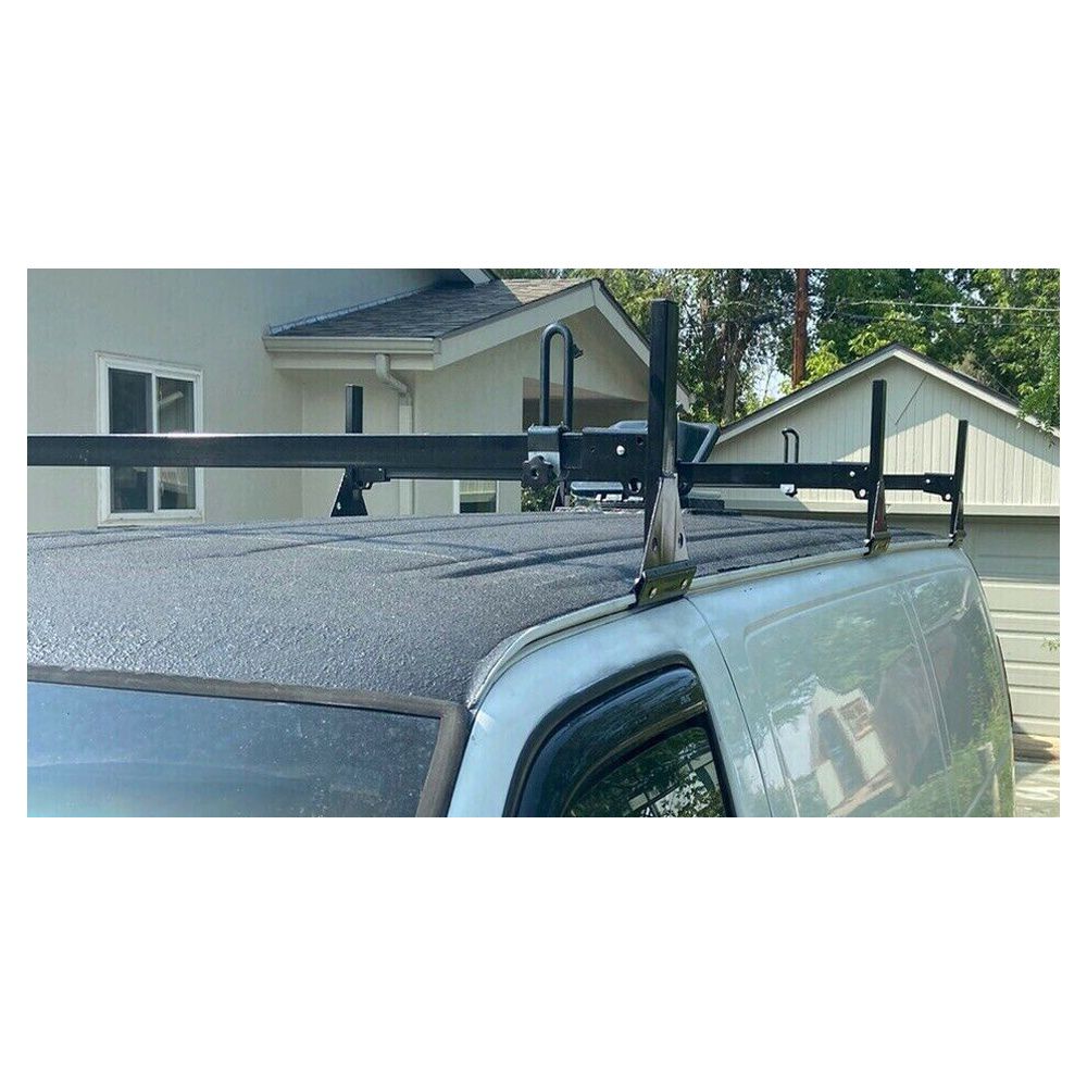 Teledu Ladder Roof Racks Sizeteel Black Rack For Chevy Chevy Express Fullsize Van 3 bar