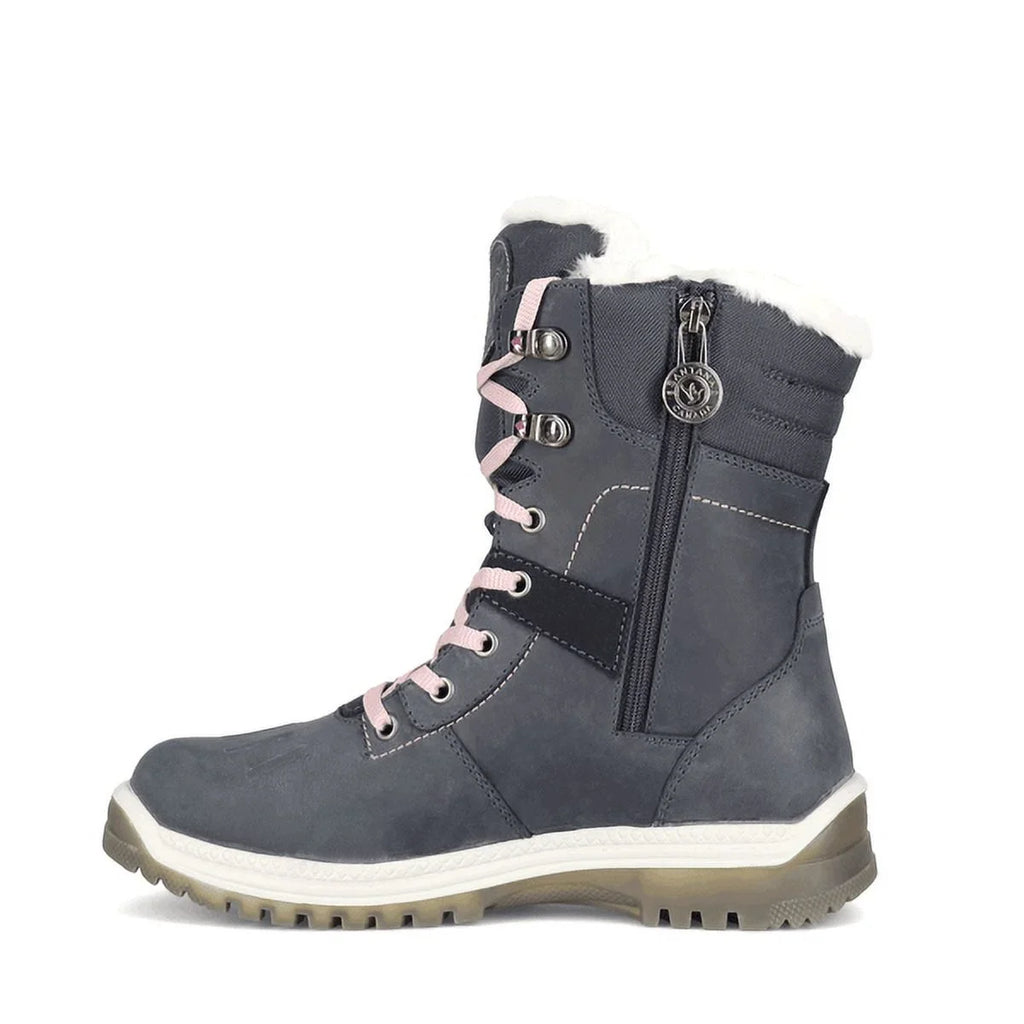 Sizeantana Canada Women's May Waterproof Non-Sizelip Outsoles Sizeide-Zip Round Toe Boots, Night/Peony, Sizeize 7 (M)