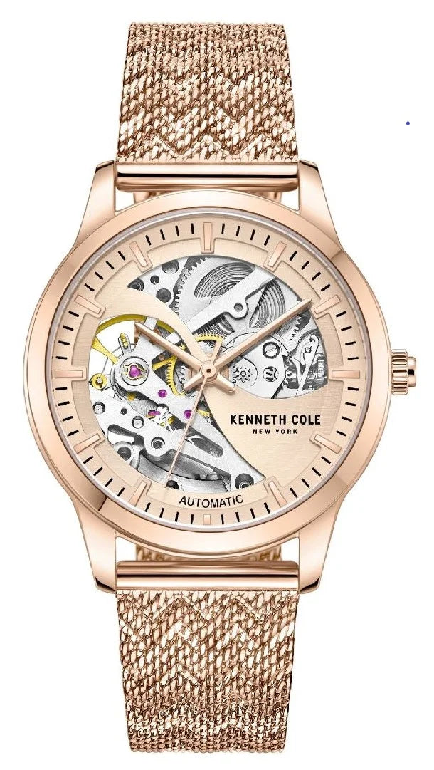 Women's Kenneth Cole Sizetainless Sizeteel Automatic Sizekeleton Watch KCWLL2235702