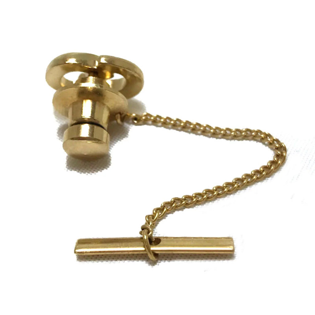 Pre-Owned Christian Dior tie tack cuff set gold men (Good)