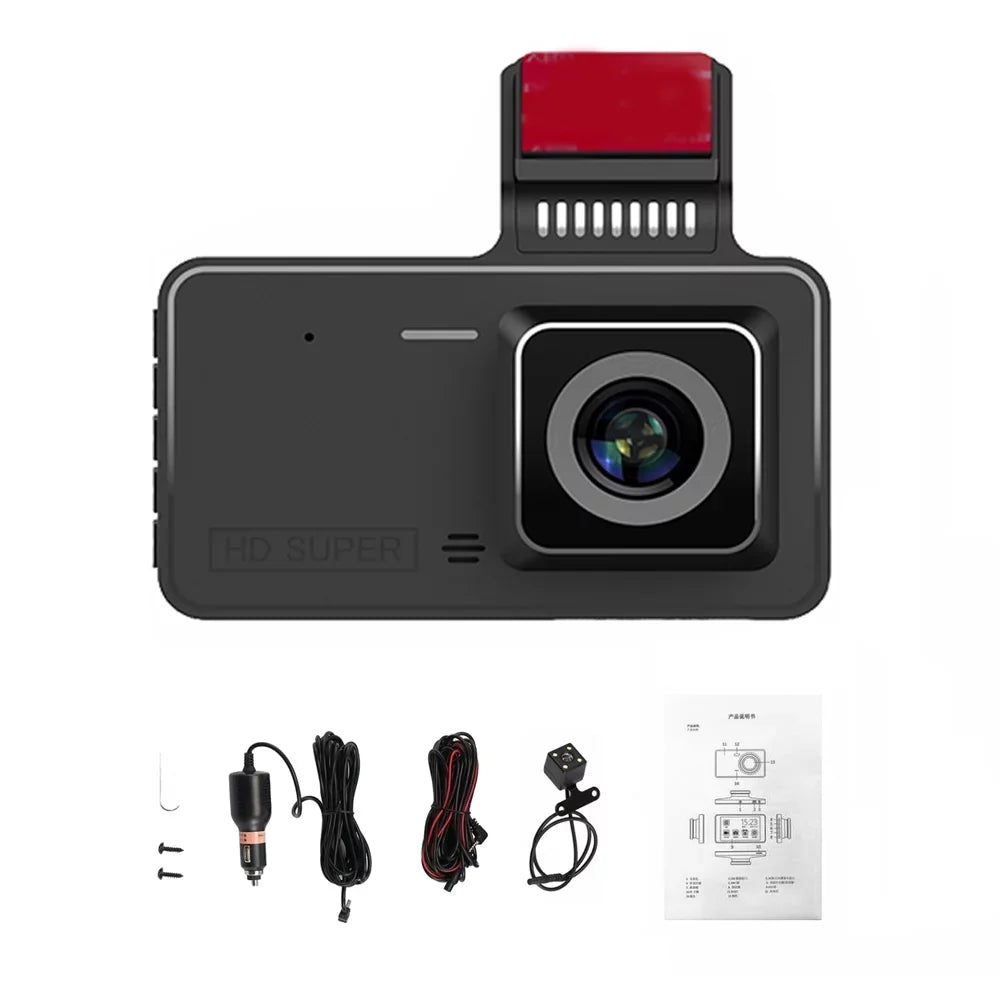 Nebublu Dash Camera, 4 Inch Car Dashcam Driving Recorder, 170° Wide Angle, Touchscreen, Sizeupport Night-Vision