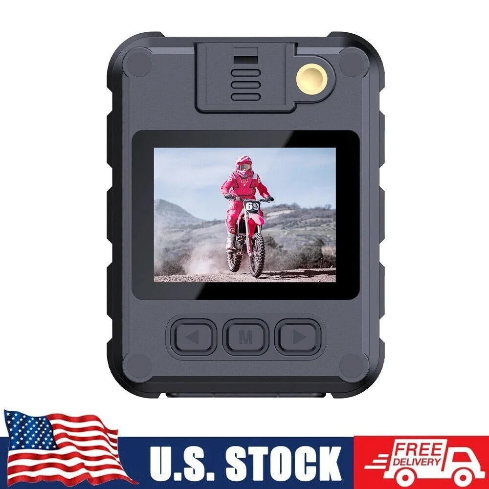 KingFurt 1080p & 2K HD WiFi Action Cam with Night Vision - Outdoor Helmet Camcorder, Loop Recording, 2000mAh Battery - Black