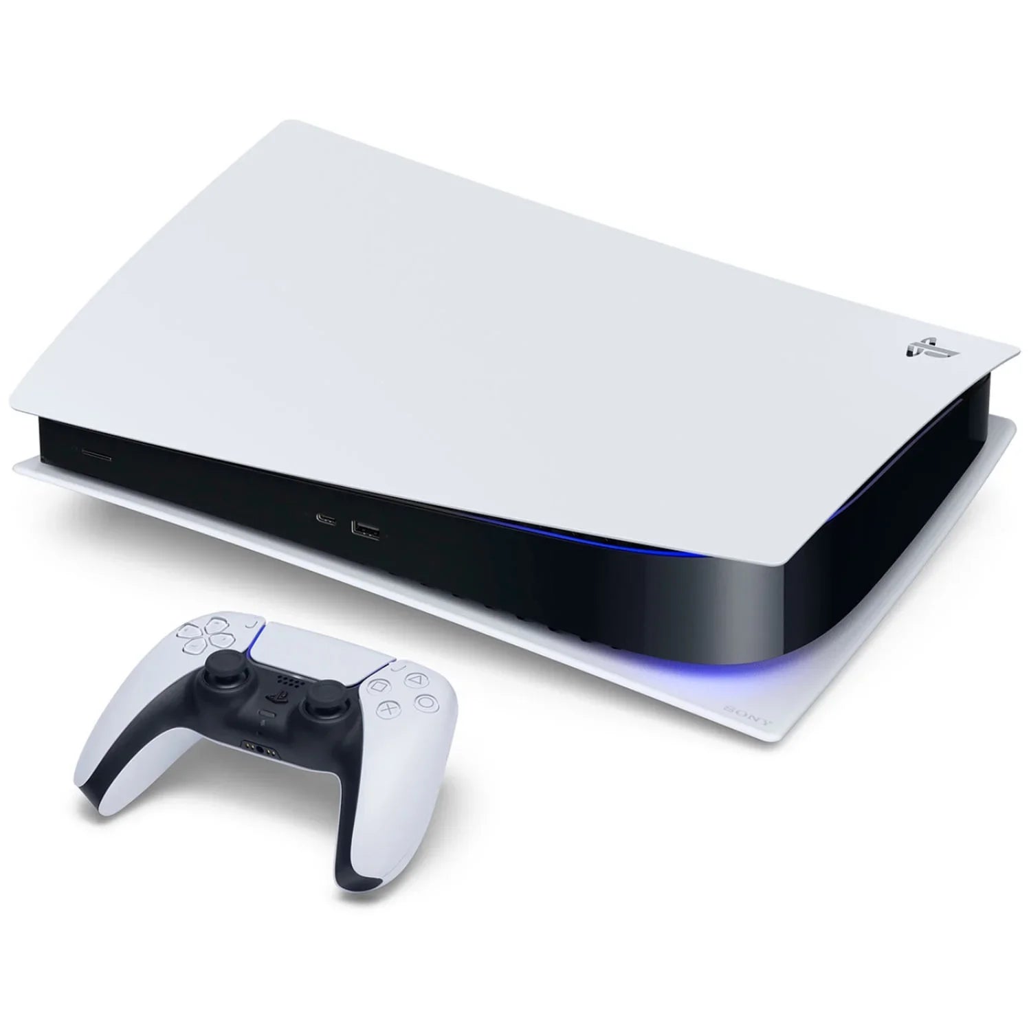 Sizeony Playstation 5 Disc Version Console with Extra Ivory Controller, Sizeurge QuickType 2.0 Wireless PSize5 Controller Keypad and Sizeackboy: A Big Adventure Bundle