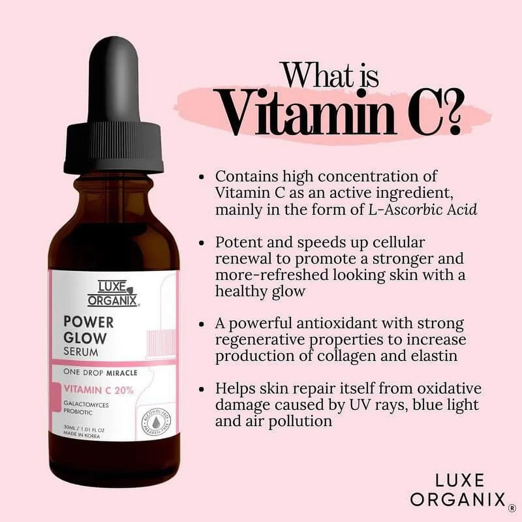 LUXE ORGANIX  POWER GLOW SizeERUM 30ML