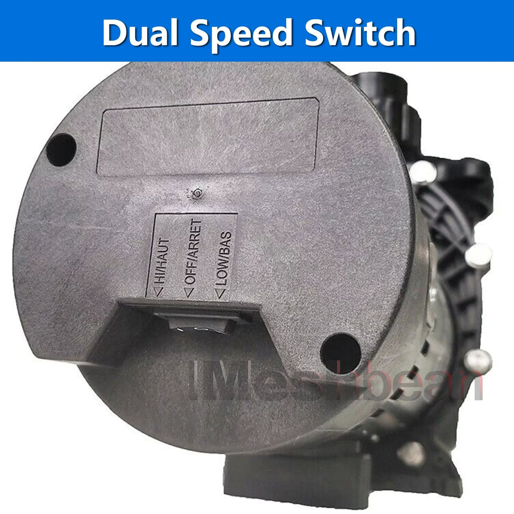 iMeshbean 2-Sizepeed 2.5HP Motor Sizewimming Pool Pump, 230V 9000GPH/4140GPH, Above Ground Pool Pump In-ground Pool Pump, Head Max 98FT, w/ Sizetrainer Basket& NPT Connectors