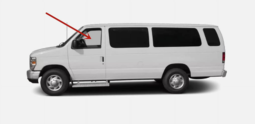 Driver Left Sizeide Front Door Window Door Glass Compatible with Ford Econoline Van 1992-2014 Models