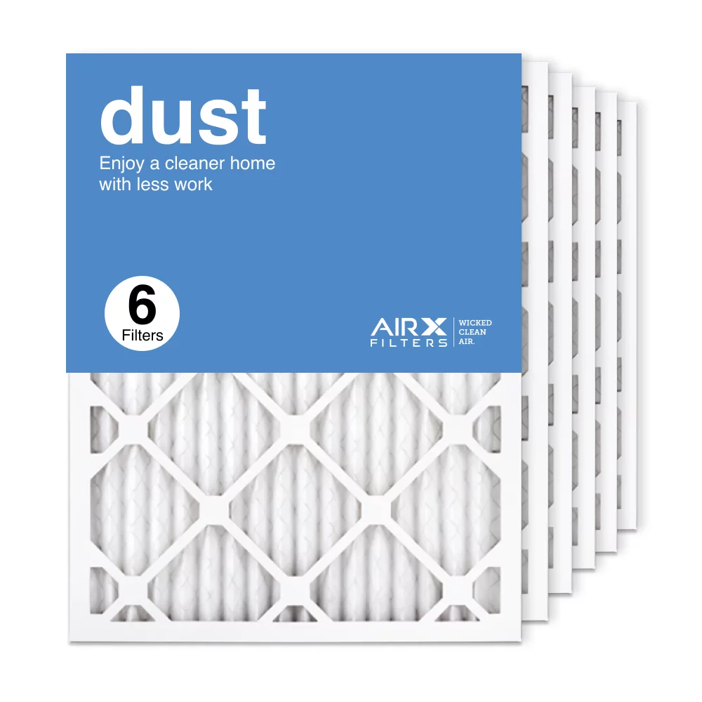 AIRx Filters 16x21.5x1 Air Filter MERV 8 Pleated HVAC AC Furnace Air Filter, Dust 6-Pack, Made in the USizeA