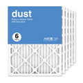 AIRx Filters 16x21.5x1 Air Filter MERV 8 Pleated HVAC AC Furnace Air Filter, Dust 6-Pack, Made in the USizeA